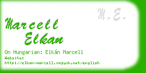 marcell elkan business card